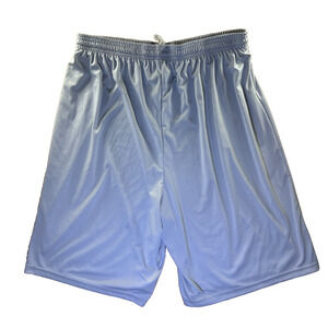 A4 Mens Athletic Basketball Shorts Adult Large Gray Elastic Waist Drawstring